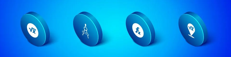 Set Isometric Square root of x glyph, Function mathematical symbol,  and Dr.. Stock Illustration