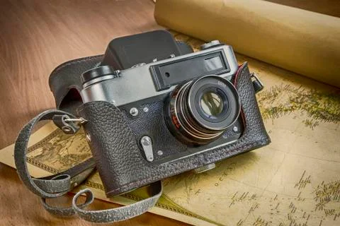 The set of items needed during the journey. Stock Photos