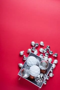 Set of items for the new year, layout for the holiday Christmas Stock Photos