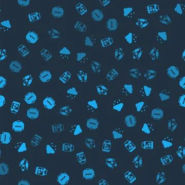 Set Jam jar, Cloud with rain, Candy and Sweater on seamless pattern. Vector イラスト素材