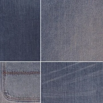 Set of Jeans texture Stock Photos