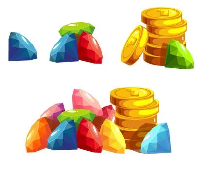 A set of jewels Stock Illustration