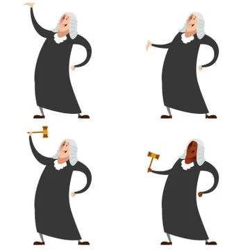 Set of judges Stock Illustration