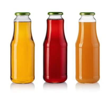 Set of Juice bottle Stock Photos