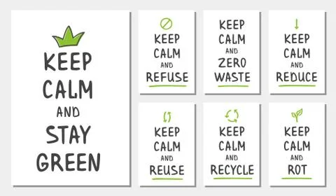 Set of Keep Calm. Templates for Poster and Banner. Stock Illustration