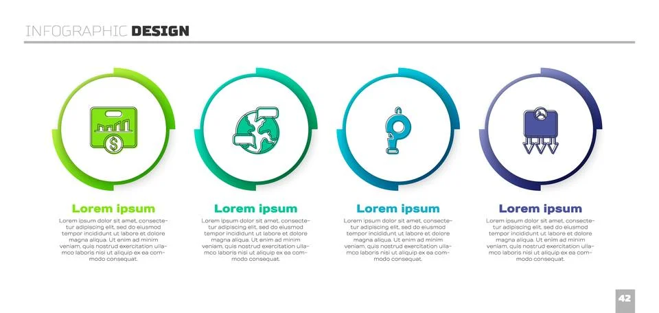 Set Key performance indicator, Worldwide, Whistle and Weight loss. Business.. Illustrazione stock
