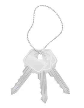 Set keys door lock illustration Stock Illustration