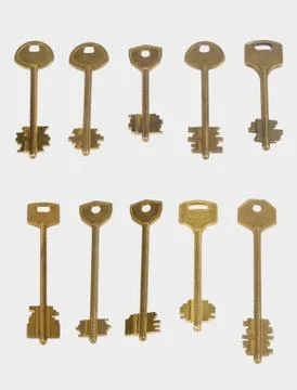 A set of keys from doors Stock Photos