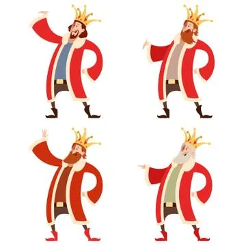 Set of Kings Stock Illustration