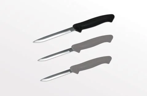 Set of kitchen knives use for kitchen, knife set. Stock Photos