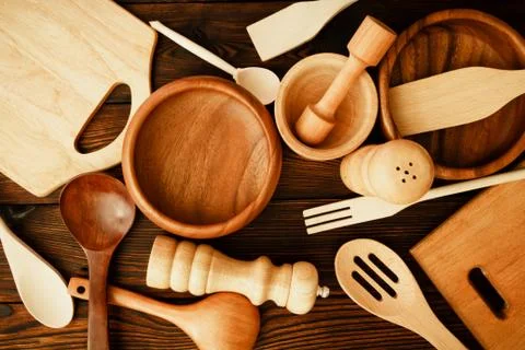A set of kitchen utensils Stock Photos