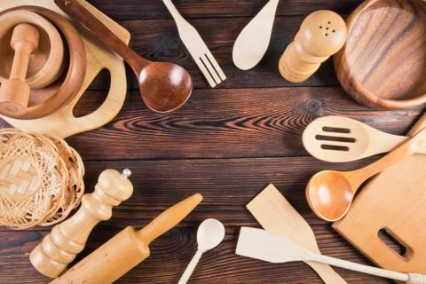 A set of kitchen utensils Stock Photos