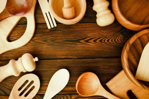 A set of kitchen utensils Stock Photos