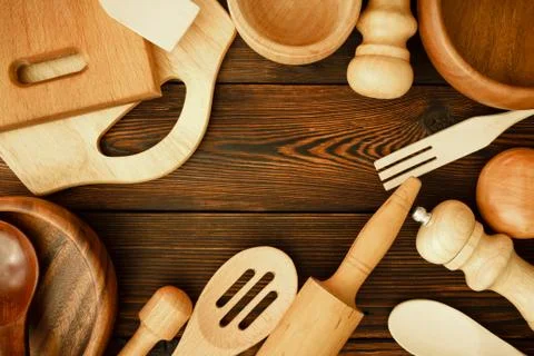 A set of kitchen utensils Stock Photos