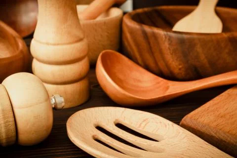 A set of kitchen utensils Stock Photos