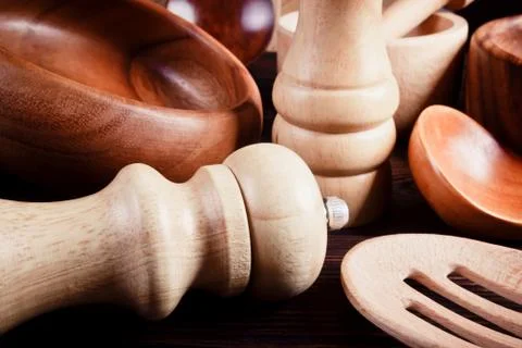 A set of kitchen utensils Stock Photos