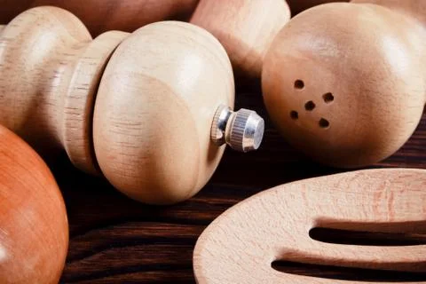 A set of kitchen utensils Stock Photos