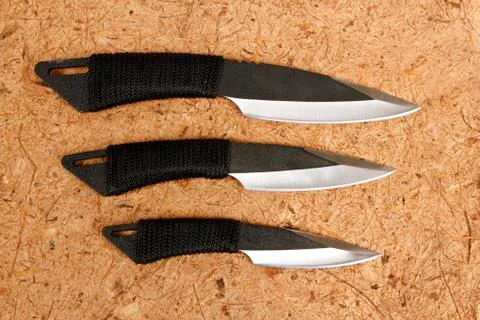 Set of knives Stock Photos