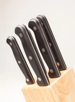 Set of knives Stock Photos