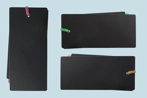 Set of labels of different shapes Stock Photos