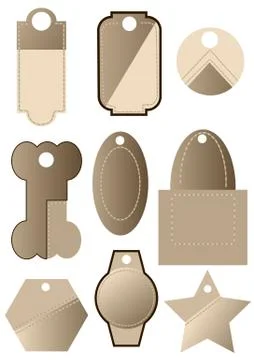 Set of  labels Stock Illustration