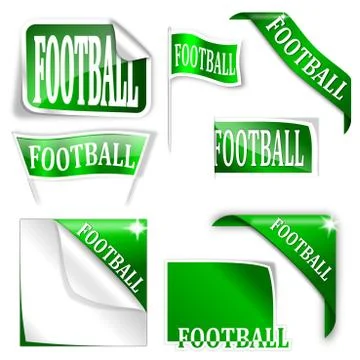 Set of labels with the word  Illustrazione stock