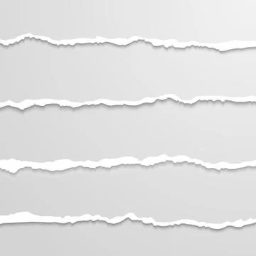 Set of lacerated  elements Stock Illustration