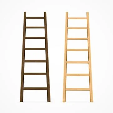 Set of Ladders. Vector Stock-Illustration