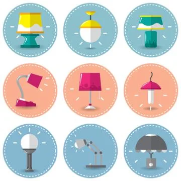 Set Of Lamps Stock-Illustration