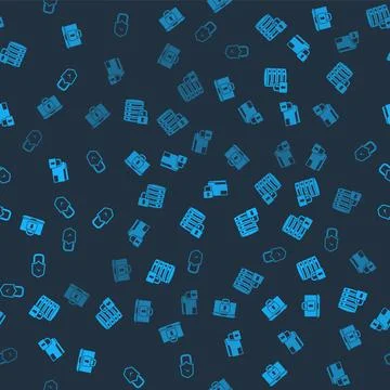 Set Laptop and lock, Server security with, Folder and Lock check mark on Stockillustratie