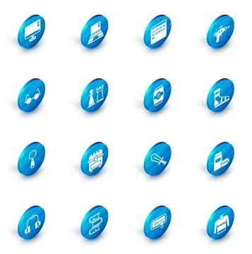 Set Laptop, Binary code, Ray gun, Eyeglasses, Magnifying, Chess, Slippers with 스톡 일러스트