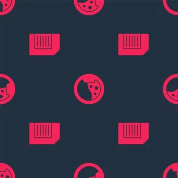 Set Laundry detergent and Washer on seamless pattern. Vector Stock Illustration