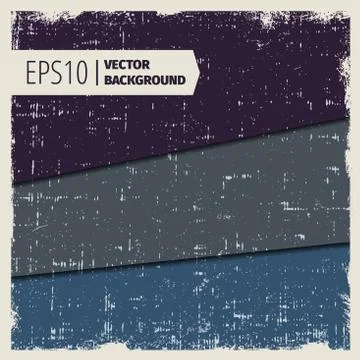 Set layer grunge vintage vector textures with rough edges Stock Illustration