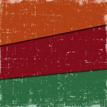 Set layer grunge vintage vector textures in three colors Stock-Illustration