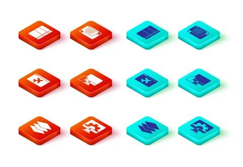 Set Layers, Web development, Website template, Monitor and mobile, UI UX de.. Illustrazione stock