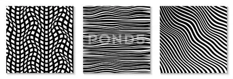 Set of layouts with wavy lines modern design.: Royalty Free #155769590