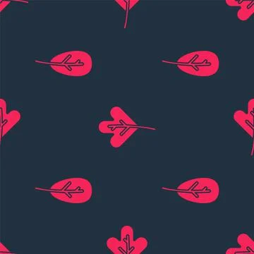 Set Leaf or leaves and Leaf or leaves on seamless pattern. Vector イラスト素材