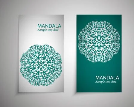 A set of leaflets, brochures, design templates. Stock Illustration