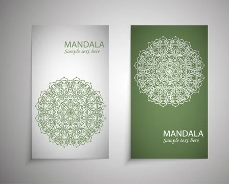 A set of leaflets, brochures, design templates. Stock Illustration