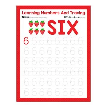 Set of learning numbers flashcards for preschool kids from 1 to 10. Activit.. Stock Illustration