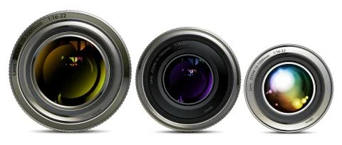 Set of lens Stock Illustration