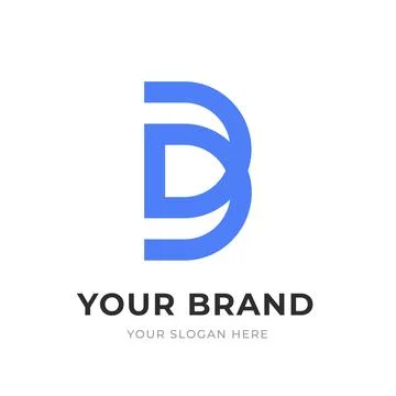 Set of Letter DD, D Logo Design Collection, Initial Monogram Logo, Modern A.. Stock Illustration