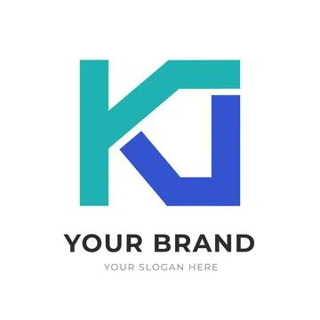 Set of Letter KD, DK, K, D Logo Design Collection, Initial Monogram Logo, M.. Stock Illustration