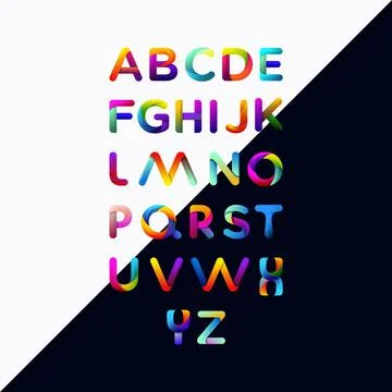 Set of Letter logo Stock Illustration