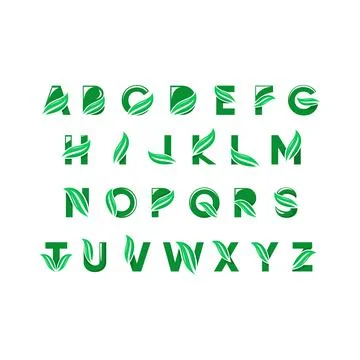 Set letter logo Stock Illustration