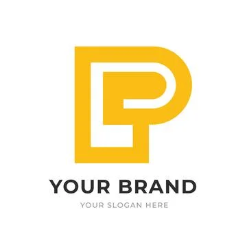 Set of Letter LP, PL, L, P Logo Design Collection, Initial Monogram Logo, M.. Illustrazione stock
