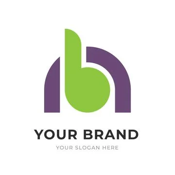Set of Letter NB, BN, B, N Logo Design Collection, Initial Monogram Logo, M.. Stock-Illustration