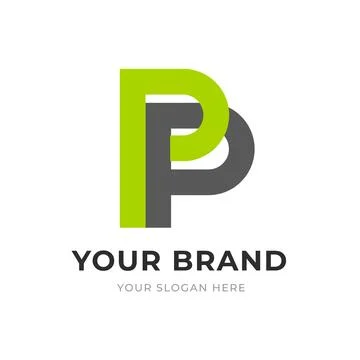 Set of Letter PP, P Logo Design Collection, Initial Monogram Logo, Modern A.. Stock Illustration