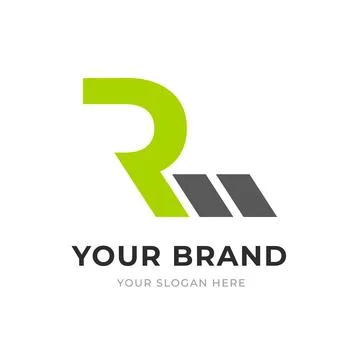 Set of Letter RM, MR, M, R Logo Design Collection, Initial Monogram Logo, M.. Stock Illustration