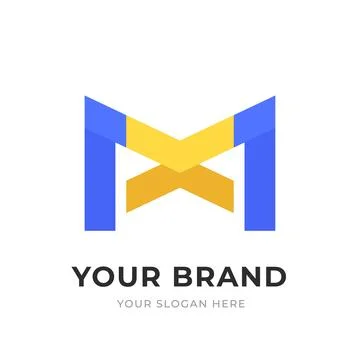 Set of Letter XM, MX, X, M Logo Design Collection, Initial Monogram Logo, M.. Stock-Illustration